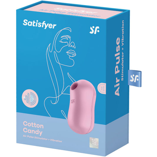 SATISFYER - COTTON CANDY LUFTPULSSTIMULATOR &amp; VIBRATOR LILA