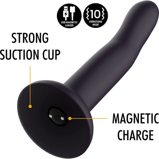 MYTHOLOGY - DUMAN MYSTIC DILDO M - VIBRATOR KOMPATIBEL MED WATCHME TRÅDLÖS TEKNIK