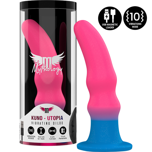 MYTHOLOGY - KUNO UTOPIA DILDO M - VIBRATOR KOMPATIBEL MED WATCHME TRÅDLÖS TEKNIK