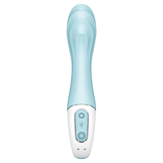 SATISFYER - LUFTPUMPVIBRATOR 5+ UPPBLÅSBARA G-PUNKTSVIBRATOR APP BLÅ