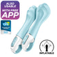 SATISFYER - LUFTPUMPVIBRATOR 5+ UPPBLÅSBARA G-PUNKTSVIBRATOR APP BLÅ