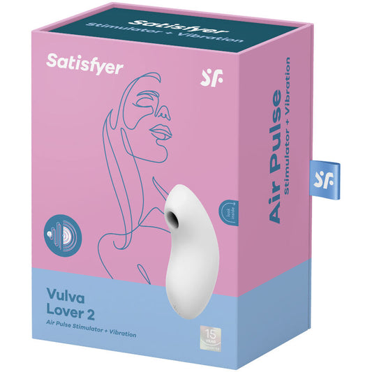 SATISFYER - VULVA LOVER 2 LUFTPULSSTIMULATOR &amp; VIBRATOR BLÅ