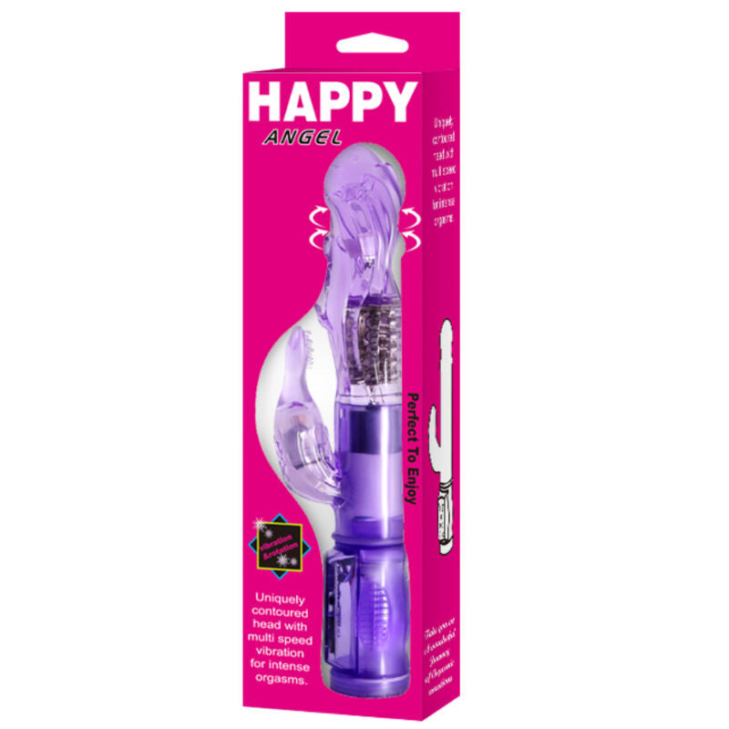 BAILE - MINI ROTATOR WITH RABBIT HAPPY ANGEL LILAC - Kink&Play