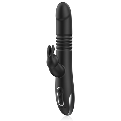 BLACK&SILVER - KENJI UP & DOWN RABBITVIBRATOR + WATCHME FJÄRRKONTROLL
