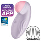 SATISFYER - TROPISK SPETTSVIBRATOR MED LAY-ON-FILTER, BLÅ