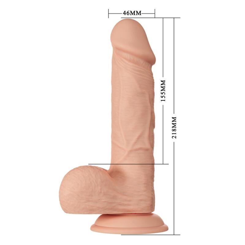 BAILE - BEAUTIFUL ENCOUNTER BAHAMUT FLEXIBEL REALISTISK DILDO 21,8 CM NATURLIG