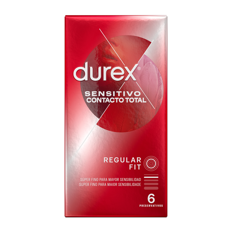 DUREX - SENSITIVE CONTACT TOTAL 6 UNITS - Kink&Play