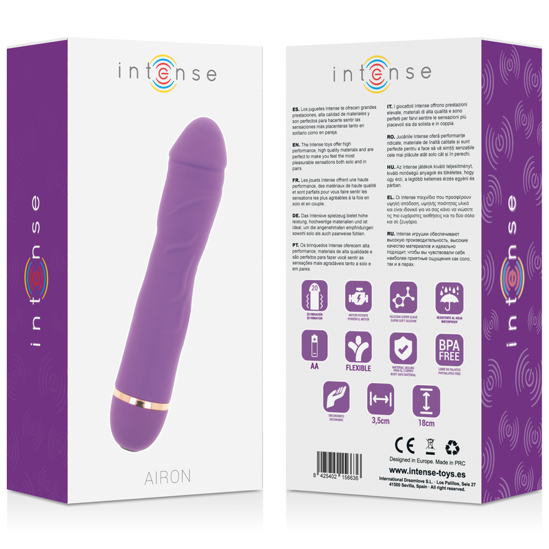 INTENSE - AIRON 20 SPEEDS SILICONE LILAC - Kink&Play