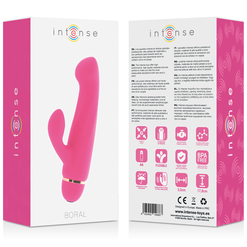 INTENSE - BORAL 20 SPEEDS SILICONE PINK - Kink&Play