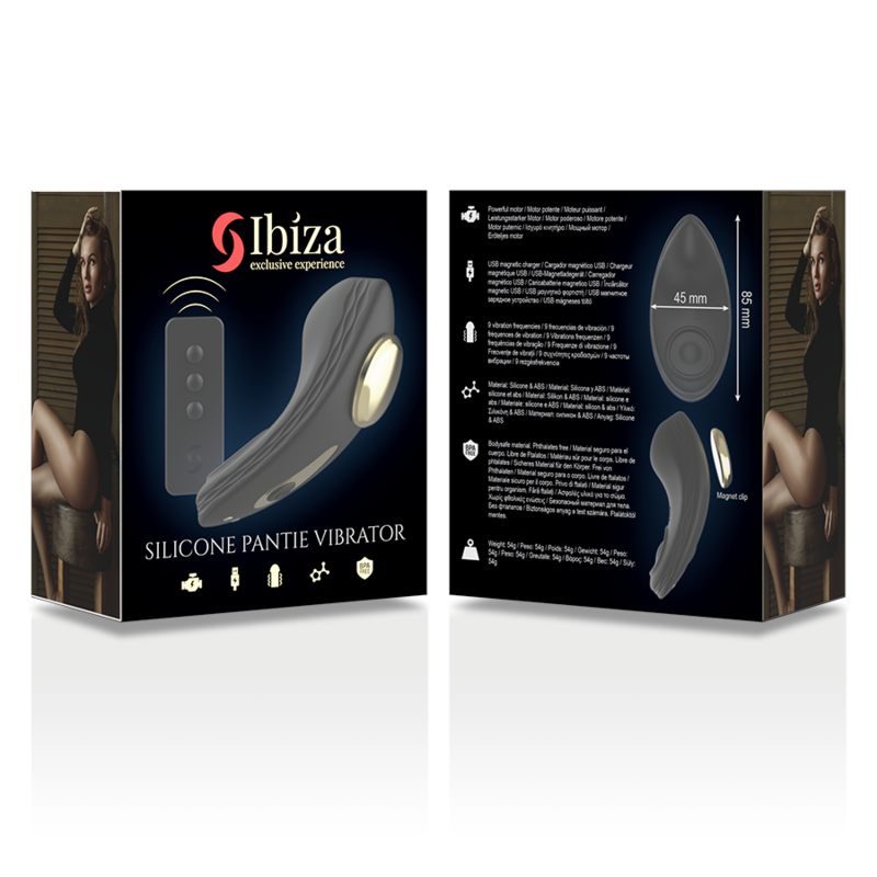 IBIZA - SILIKONTROSVIBRATOR MED FJÄRRKONTROLL