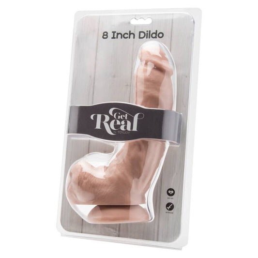 GET REAL - DILDO 20,5 CM MED PUNGAR I HUD