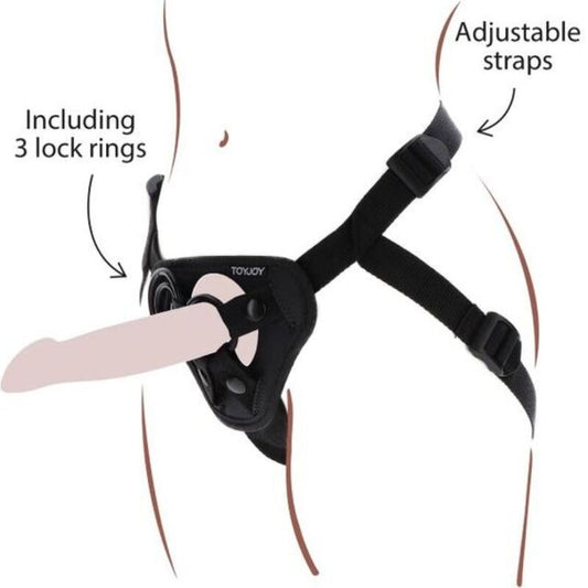 GET REAL - STRAP-ON HARNESS  SVART