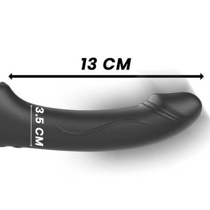 IBIZA - STRAPLESS VIBRATOR MED FJÄRRKONTROLL OCH TRYCKKNAPP