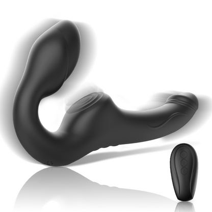 IBIZA - STRAPLESS VIBRATOR MED FJÄRRKONTROLL OCH TRYCKKNAPP