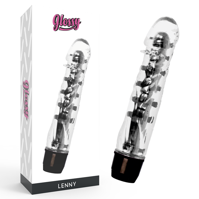 GLOSSY - LENNY VIBRATOR SVART
