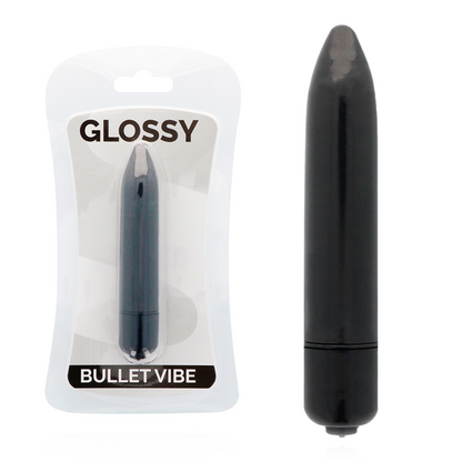 GLOSSY - TUNN VIBE SVART