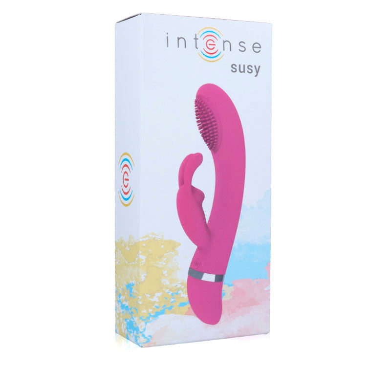 INTENSE - SUSY OSCILLATING VIBRATOR SILICON RABBIT PINK - Kink&Play