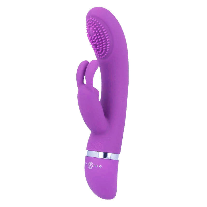 INTENSE - SUSY SILICONE RABBIT LILAC OSCILLATING VIBRATOR - Kink&Play