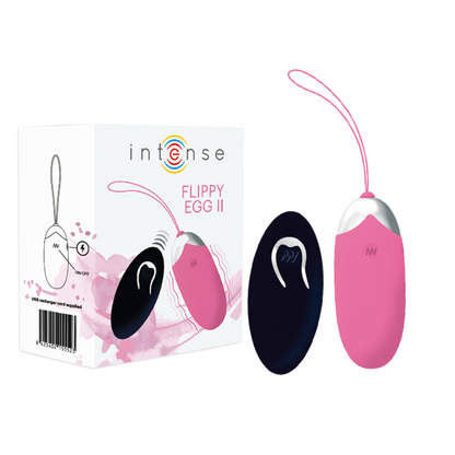 INTENSE - FLIPPY II VIBRATING EGG WITH REMOTE CONTROL PINK - Kink&Play