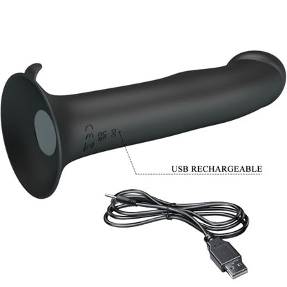 PRETTY LOVE - MURRAY BLACK CLITORAL VIBRATOR AND SUCKER