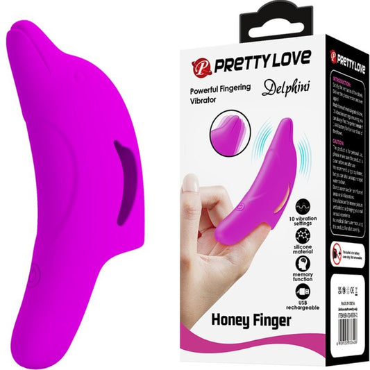 PRETTY LOVE - DELPHINI KRAFTFULL LILA FINGERSTIMULATOR