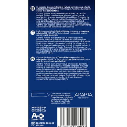 CONTROL - ADAPTA NATURE CONDOMS 6 UNITS - Kink&Play