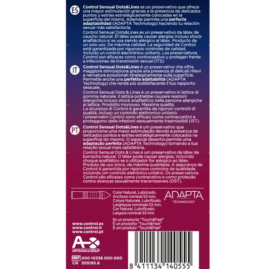 KONTROLL - SENSUELLA PUNKTER OCH LINJER PUNKTER OCH STRÄCKMÄRKEN 12 ENHETER