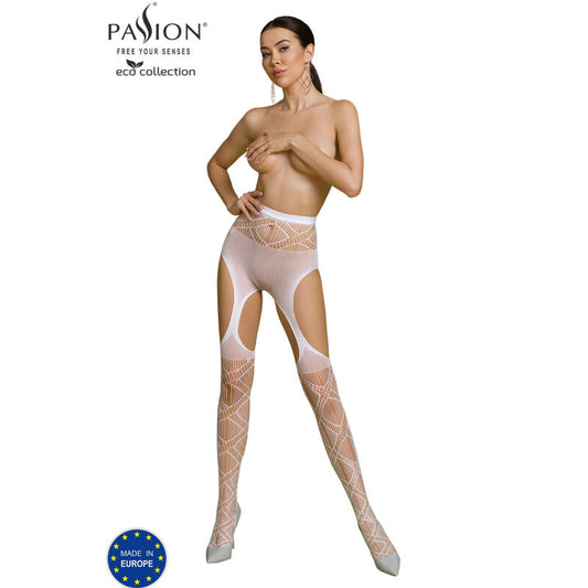 PASSION - ECO KOLLEKTION BODYSTOCKING ECO S005 VIT