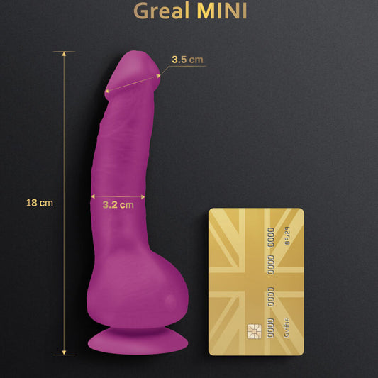 G-VIBE - GREAL MINI FUCHSIA SILIKONVIBRATOR DILDO
