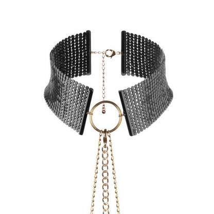 BIJOUX - DÉSIR MÉTALLIQUE BLACK METALLIC NECKLACE - Kink&Play