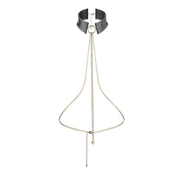 BIJOUX - DÉSIR MÉTALLIQUE BLACK METALLIC NECKLACE - Kink&Play