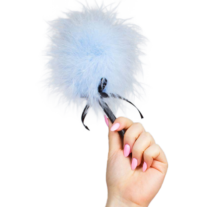 SECRETPLAY - LIGHT BLUE MARABOU DUSTER - Kink&Play