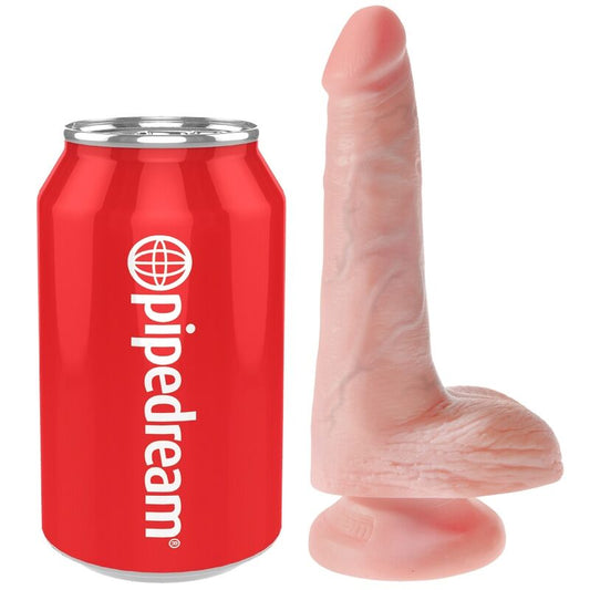 KING COCK - REALISTISK PENIS MED PUNG 13,5 CM LJUS