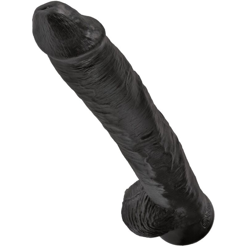 KING COCK – REALISTISK PENIS MED PUNG 30,5 CM SVART