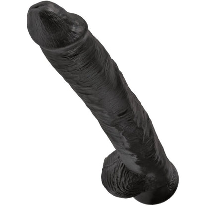 KING COCK – REALISTISK PENIS MED PUNG 30,5 CM SVART