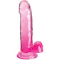 KING COCK - KLAR REALISTISK PENIS MED PUNG 15,2 CM ROSA