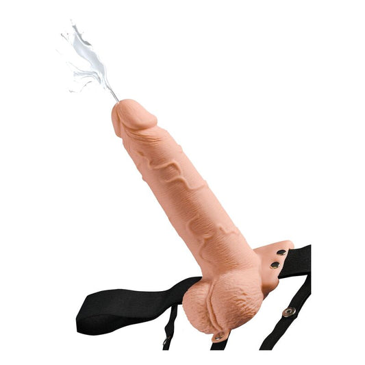 FETISH FANTASY SERIES - JUSTERBAR HARNESS REALISTISK PENIS SOM SPRUTAR 19 CM