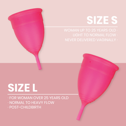 INTIMICHIC - MENSTRUAL CUP MEDICAL GRADE SILICONE - SIZE S - Kink&Play