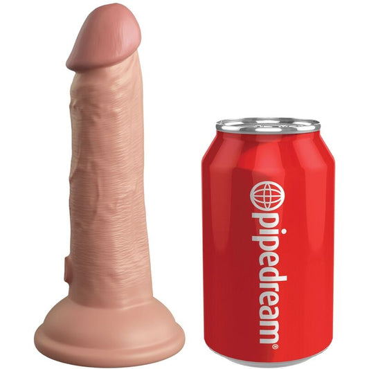KING COCK - ELITE JUSTERBAR SELE MED DILDO 15,2 CM FÖR NYBÖRJARE
