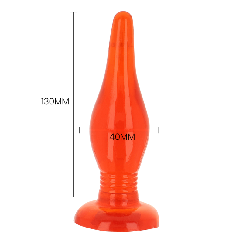 BAILE - RED SOFT TOUCH ANAL PLUG 14.2 CM - Kink&Play