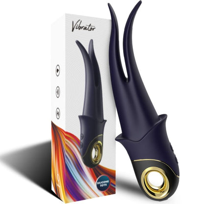 ARMONY - SHADOW VIBRATOR DUBBELHUVUD PIRRANDE BLÅ