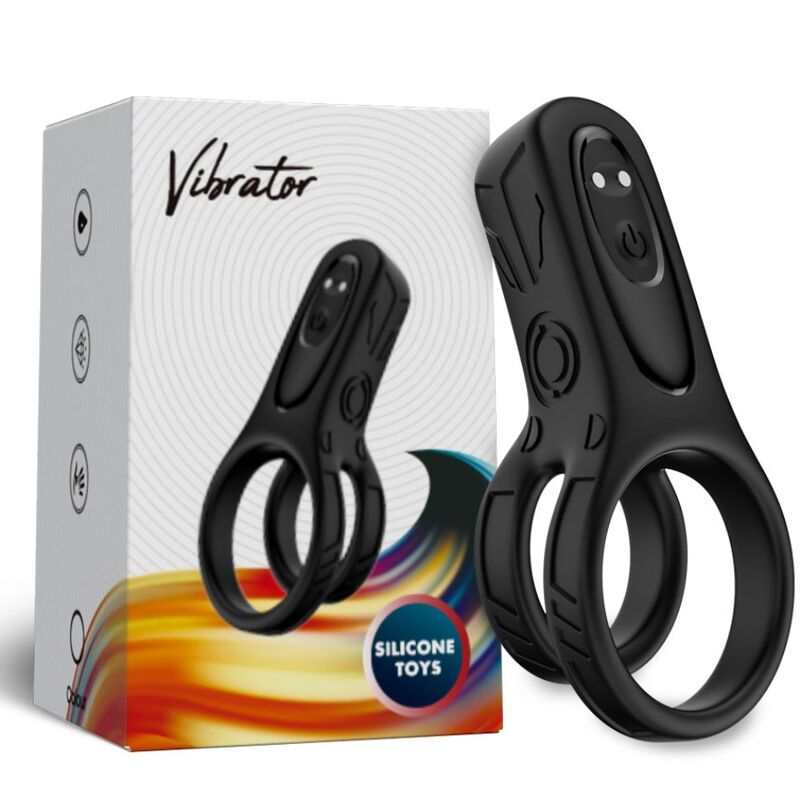 ARMONY - DUBBEL RINGVIBRATOR SVART