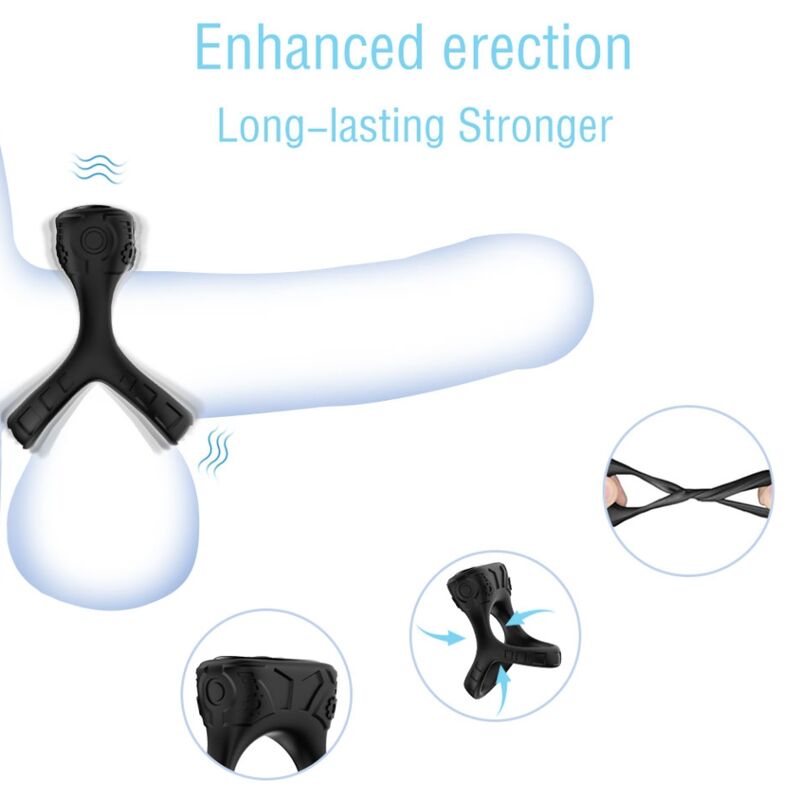 ARMONY - RINGVIBRATOR OCH MULTIPOSITION SVART