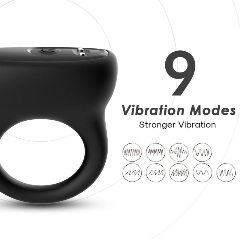 ARMONY - RINGVIBRATOR SVART