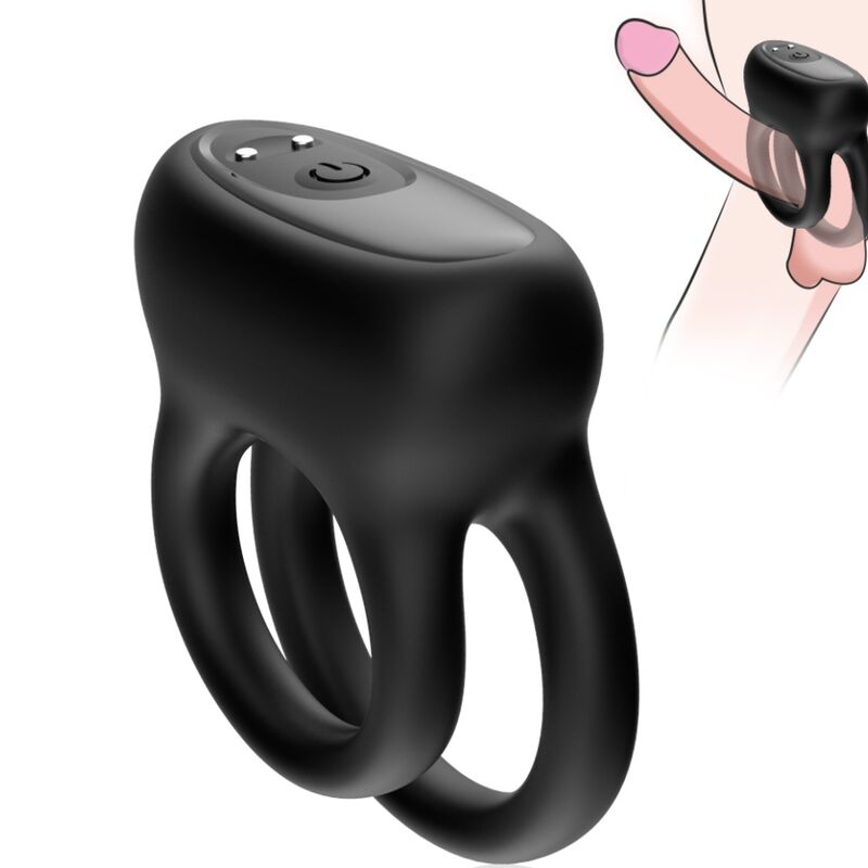 ARMONY - DUBBEL RINGVIBRATOR SVART