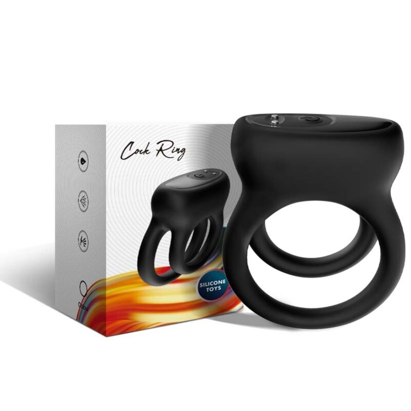 ARMONY - DUBBEL RINGVIBRATOR SVART