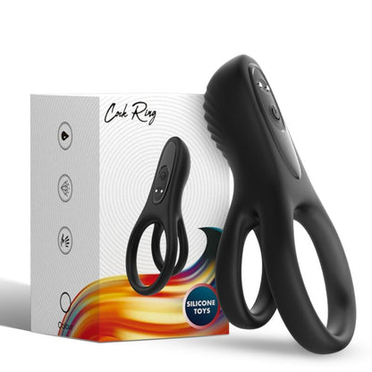 ARMONY - DUBBEL RINGVIBRATOR SVART