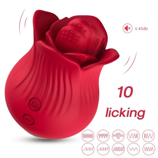 ARMONY - ROSE VIBRATOR & STIMULATOR RÖD