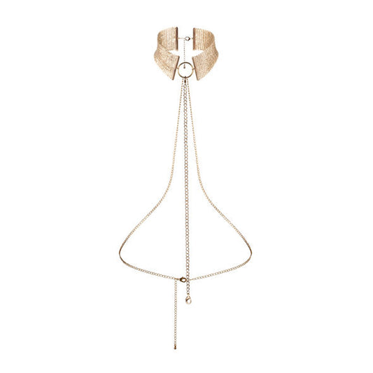 BIJOUX - DÉSIR MÉTALLIQUE GOLDEN METALLIC NECKLACE - Kink&Play