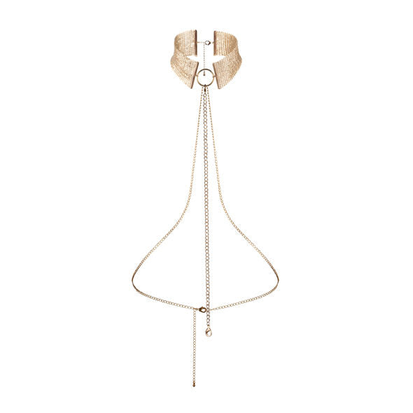 BIJOUX - DÉSIR MÉTALLIQUE GOLDEN METALLIC NECKLACE - Kink&Play